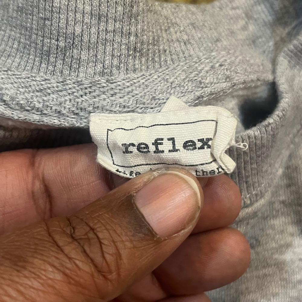 Reflex Womens New York Graphic Sweatshirt Gray Crewneck Oversized Small - Picture 3 of 6